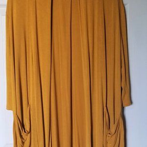 3/4 length open cardigan